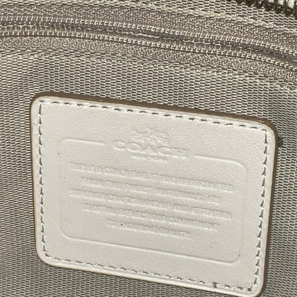 COACH CROSBY CARRYALL IN CROSSGRAIN LEATHER GOLD/CHALK - Picture 15 of 16